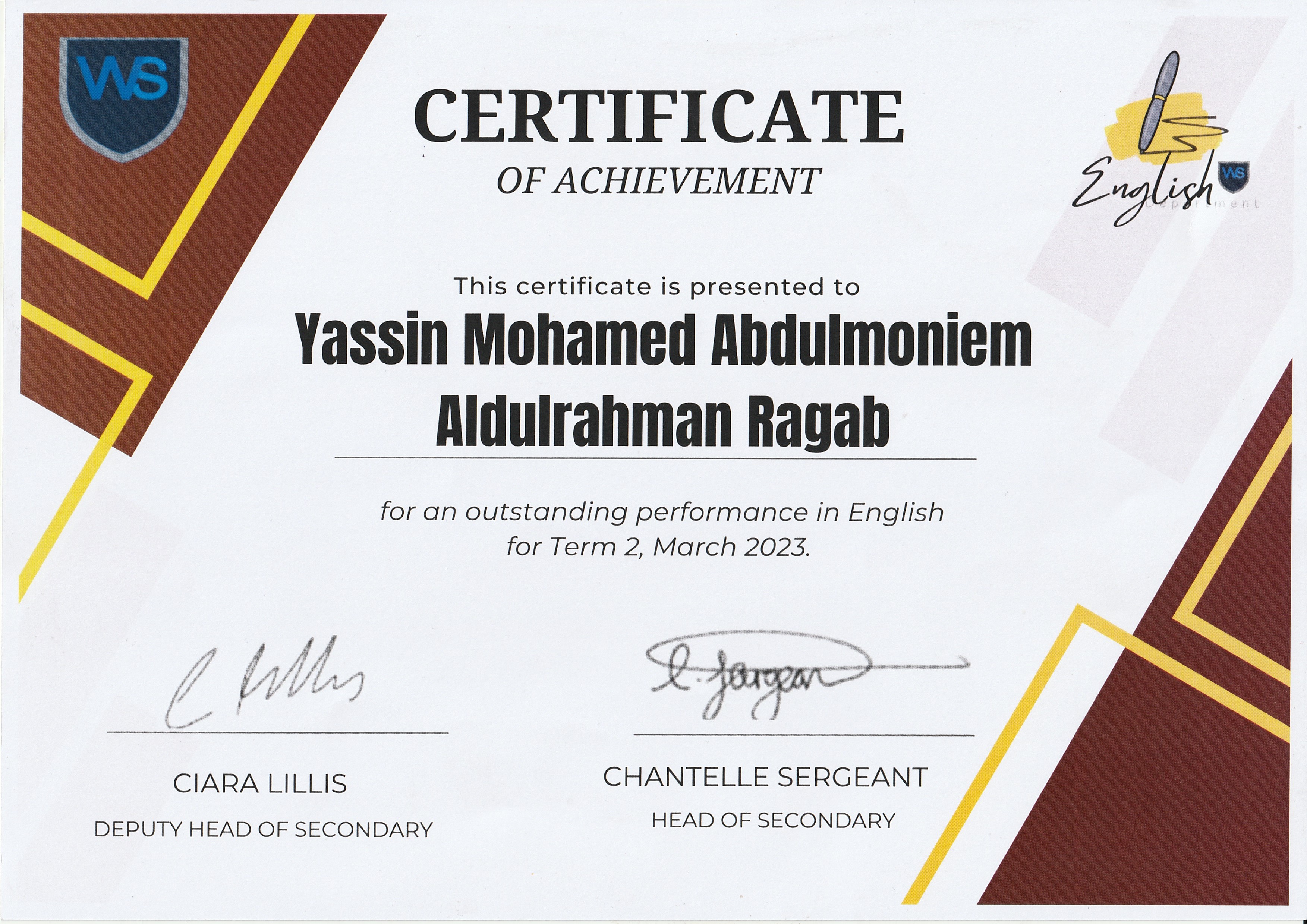 English Grade 9